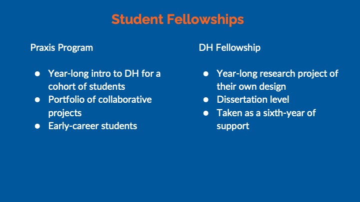Slide: comparing the two fellowships